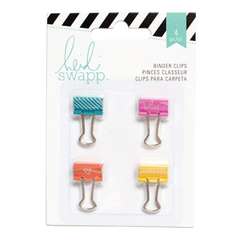 Set de 4 Binder Clips Colores