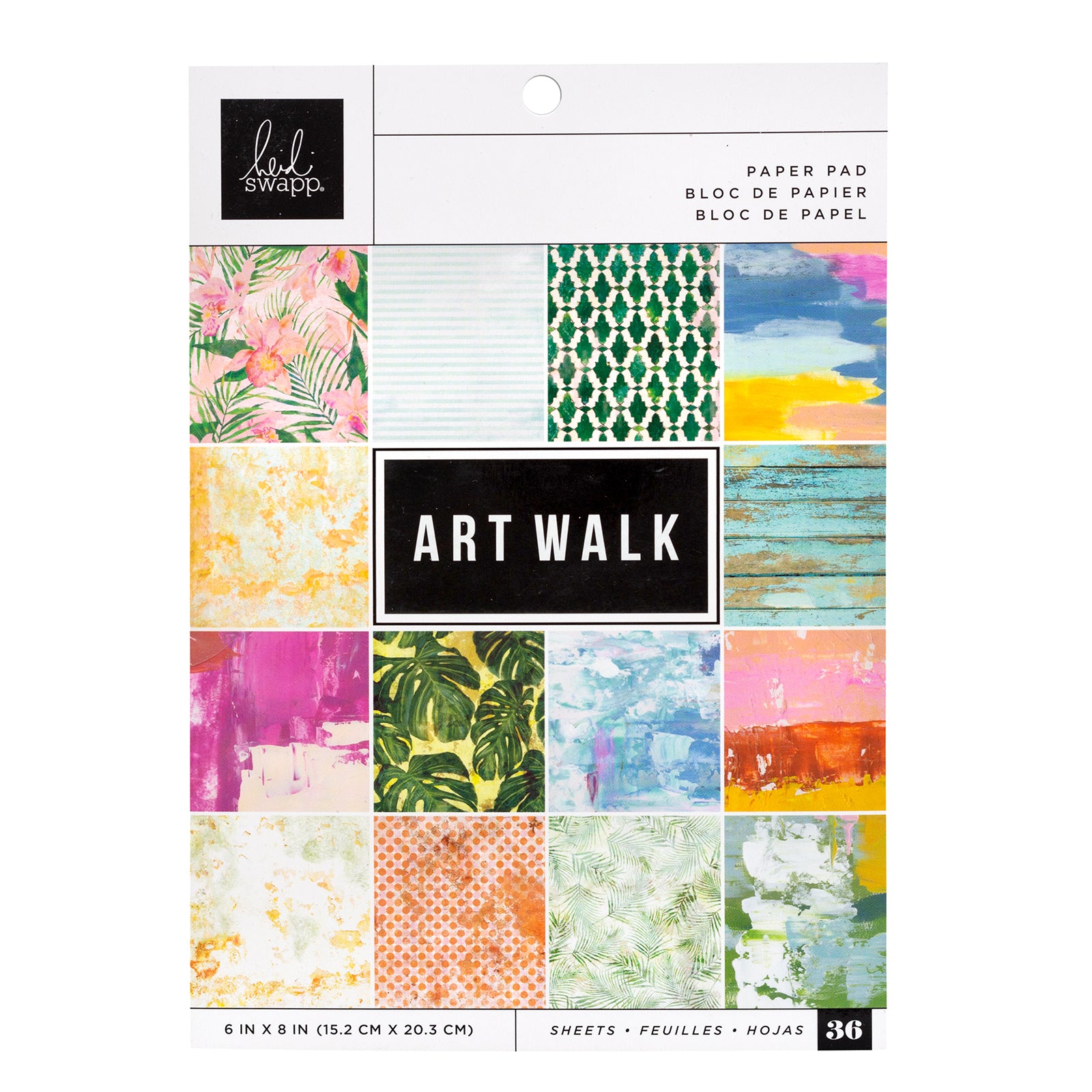 Paper Pad Heidi Swapp Art Walk 6 x 8 pulgadas - 36 hojas