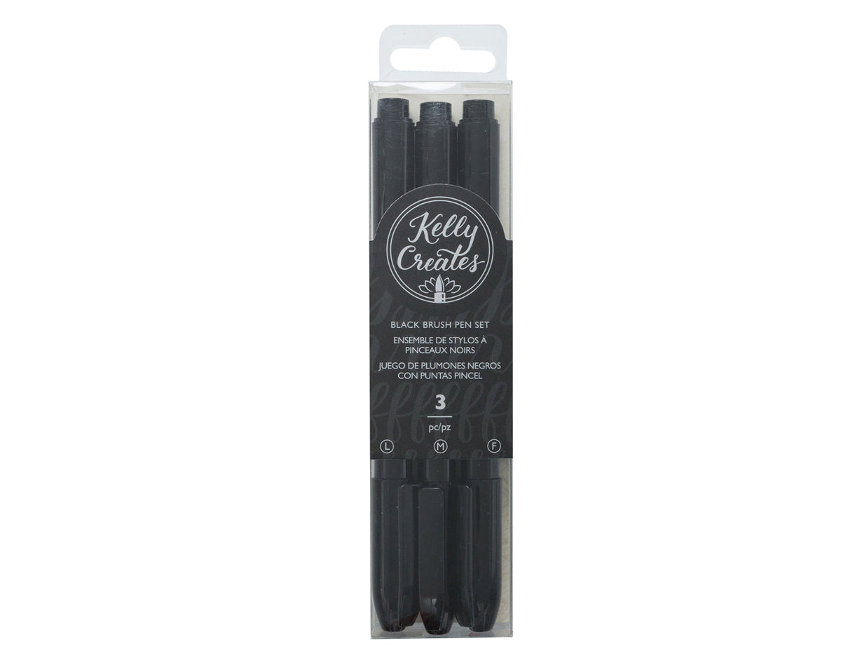 Set 3 Lápices Negros - Small Brush - Kelly Creates