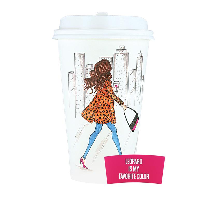 Pack de 8 Vasos Desechables Mujer Fucsia