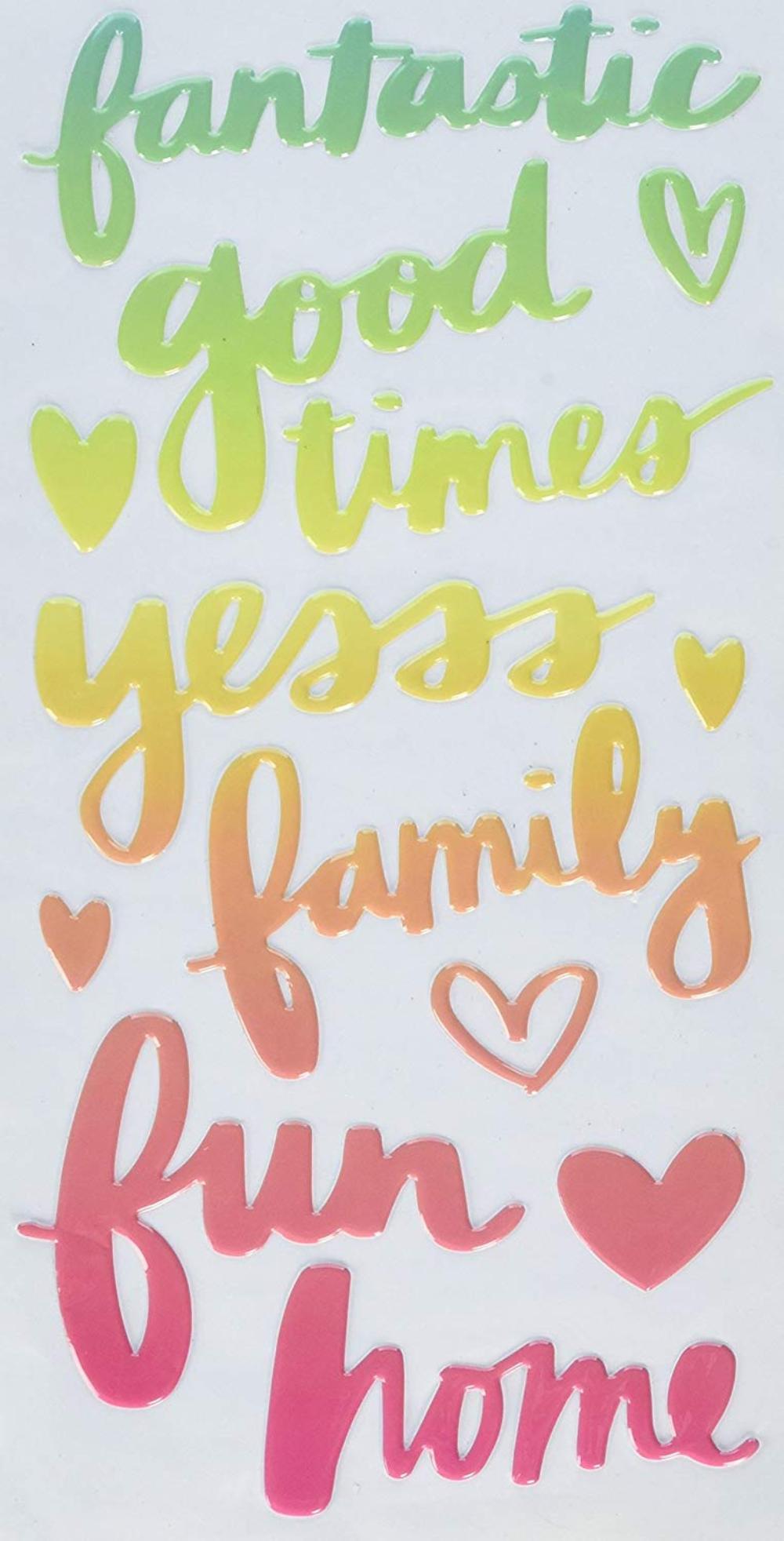 Stickers Thickers - Sunshine & Good Times - 36 piezas