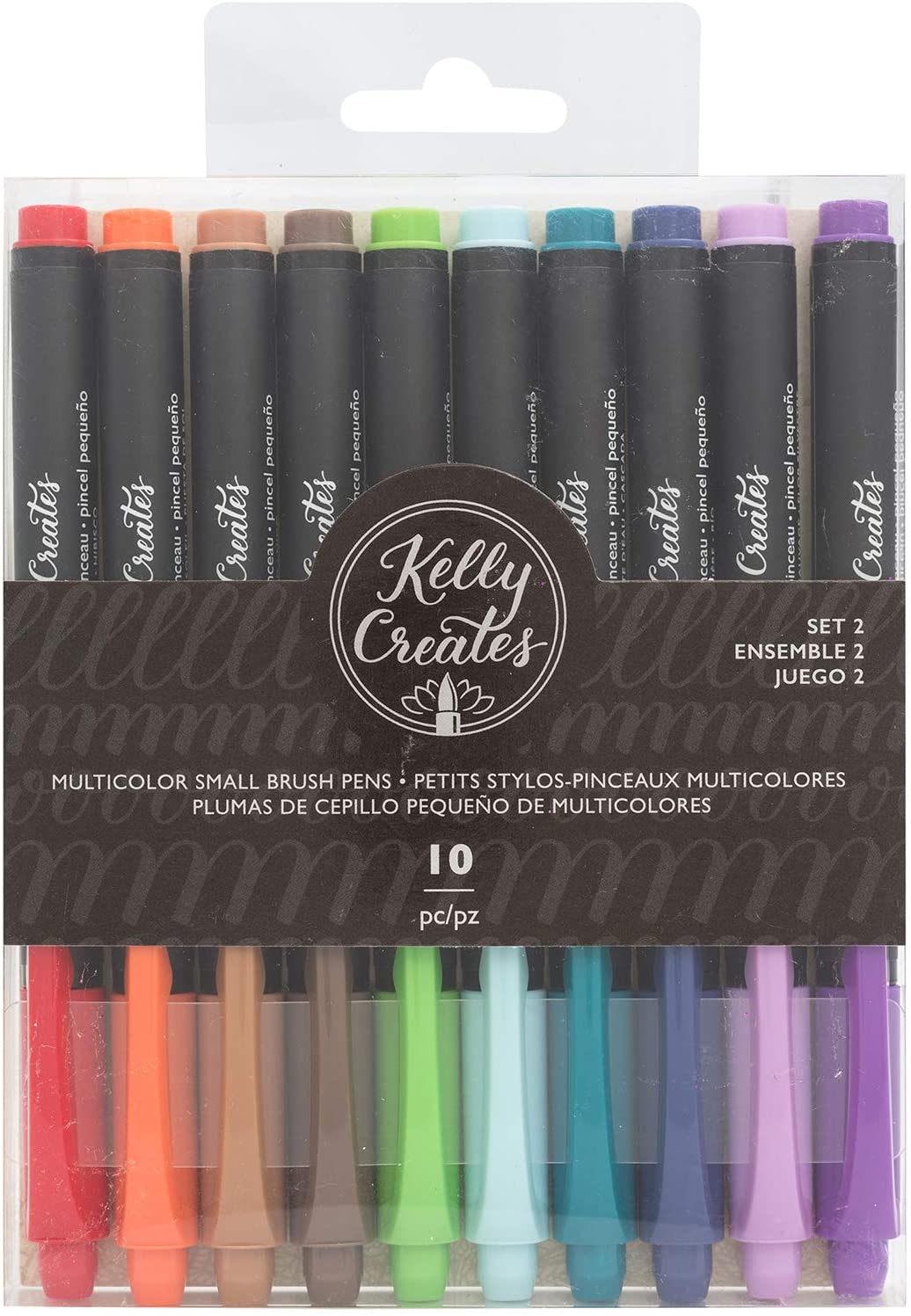 Set 10 Lápices Multicolor Small Brush - Kelly Creates