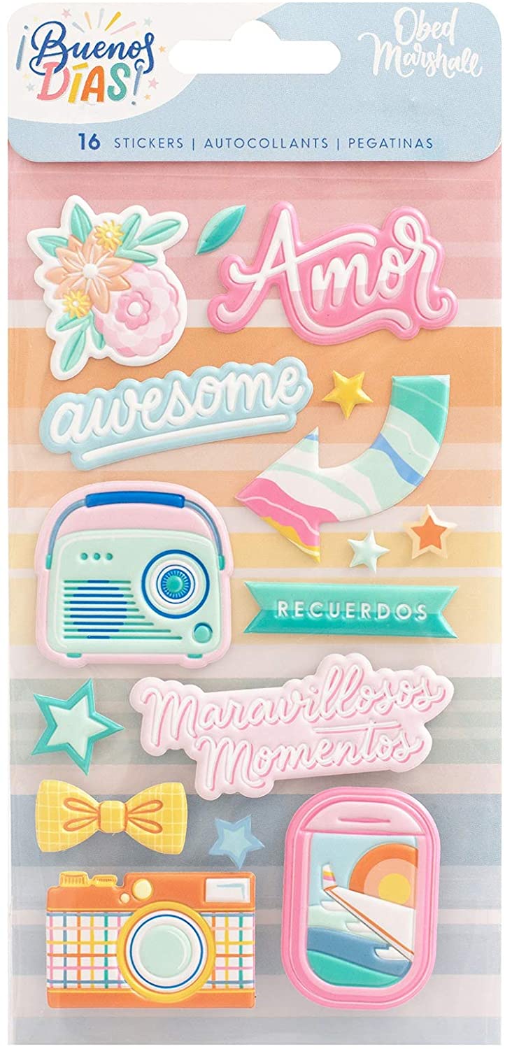 Stickers Buenos Días 16 piezas