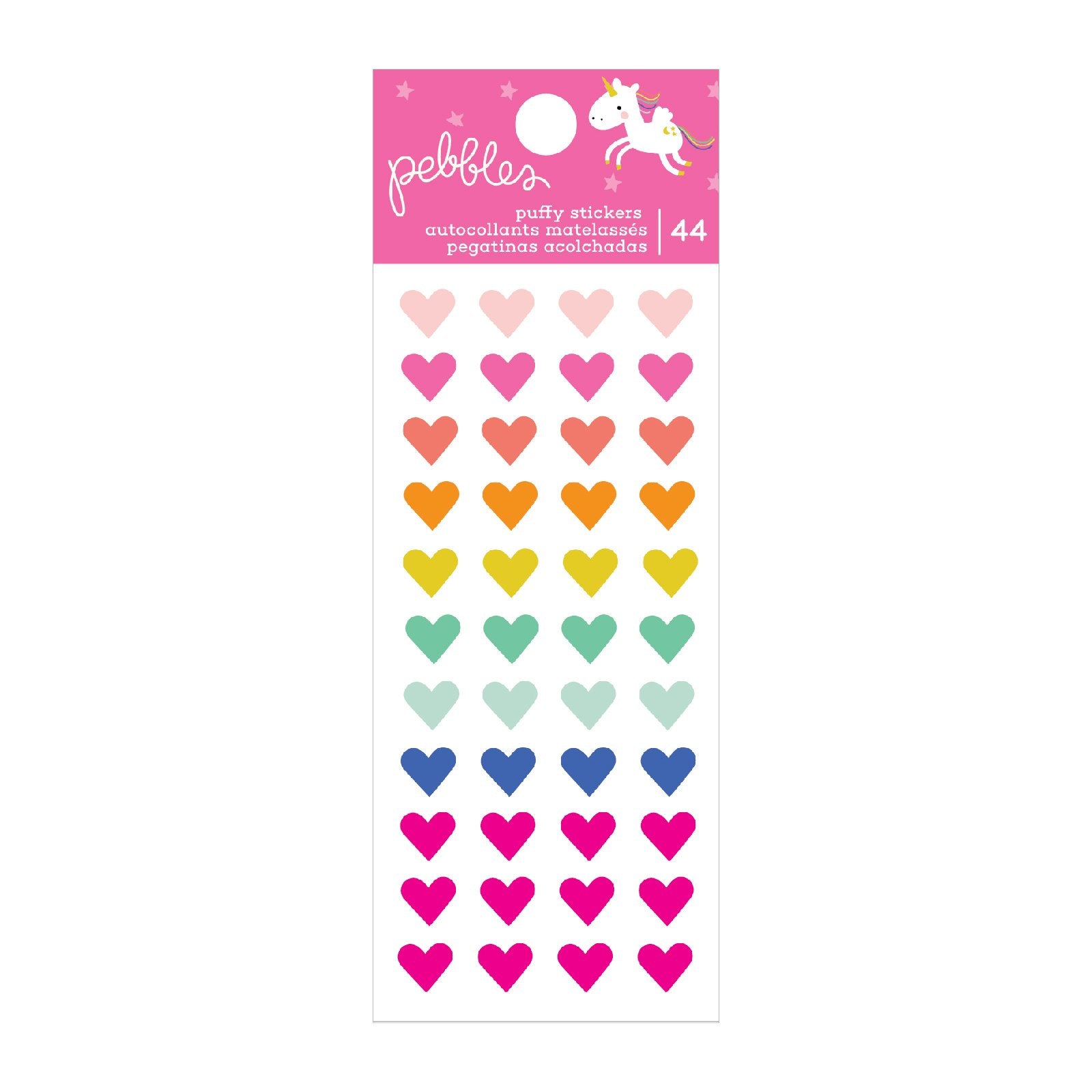 Stickers PB Live Life Happy Puffy
