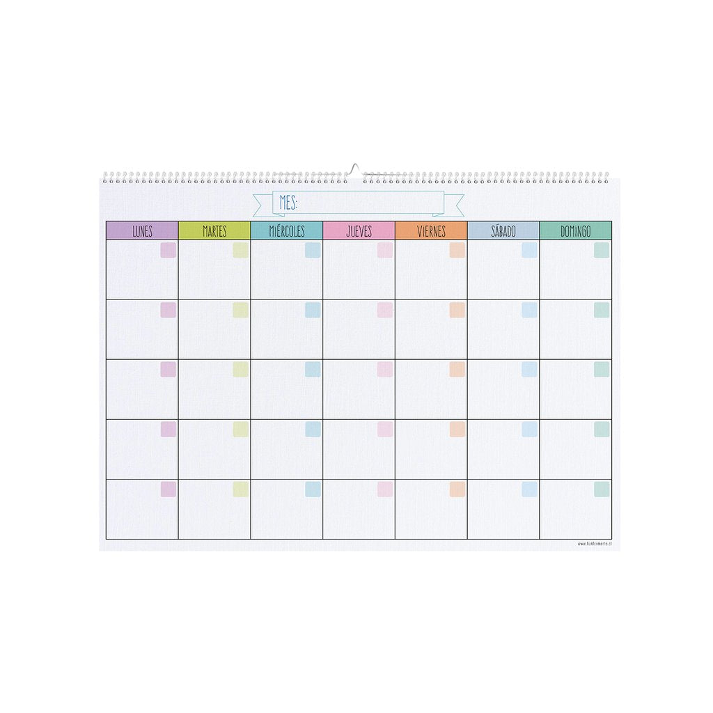 Calendario 50x70cm Pastel