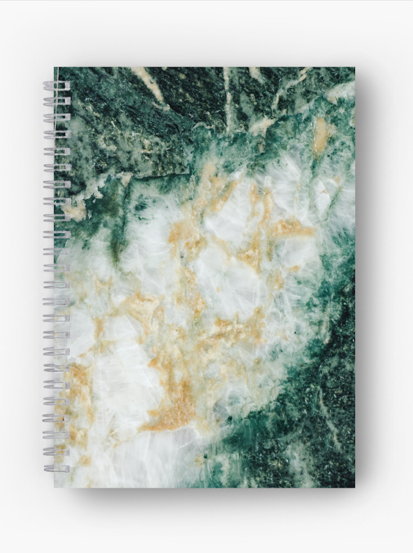 Libreta Espiral Mármol Verde