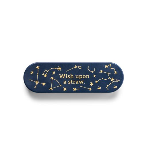 Bombilla Portátil Reutilizable Navy Wish Upon A Straw