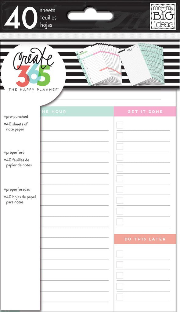 Hojas Mini Daily Fill Paper
