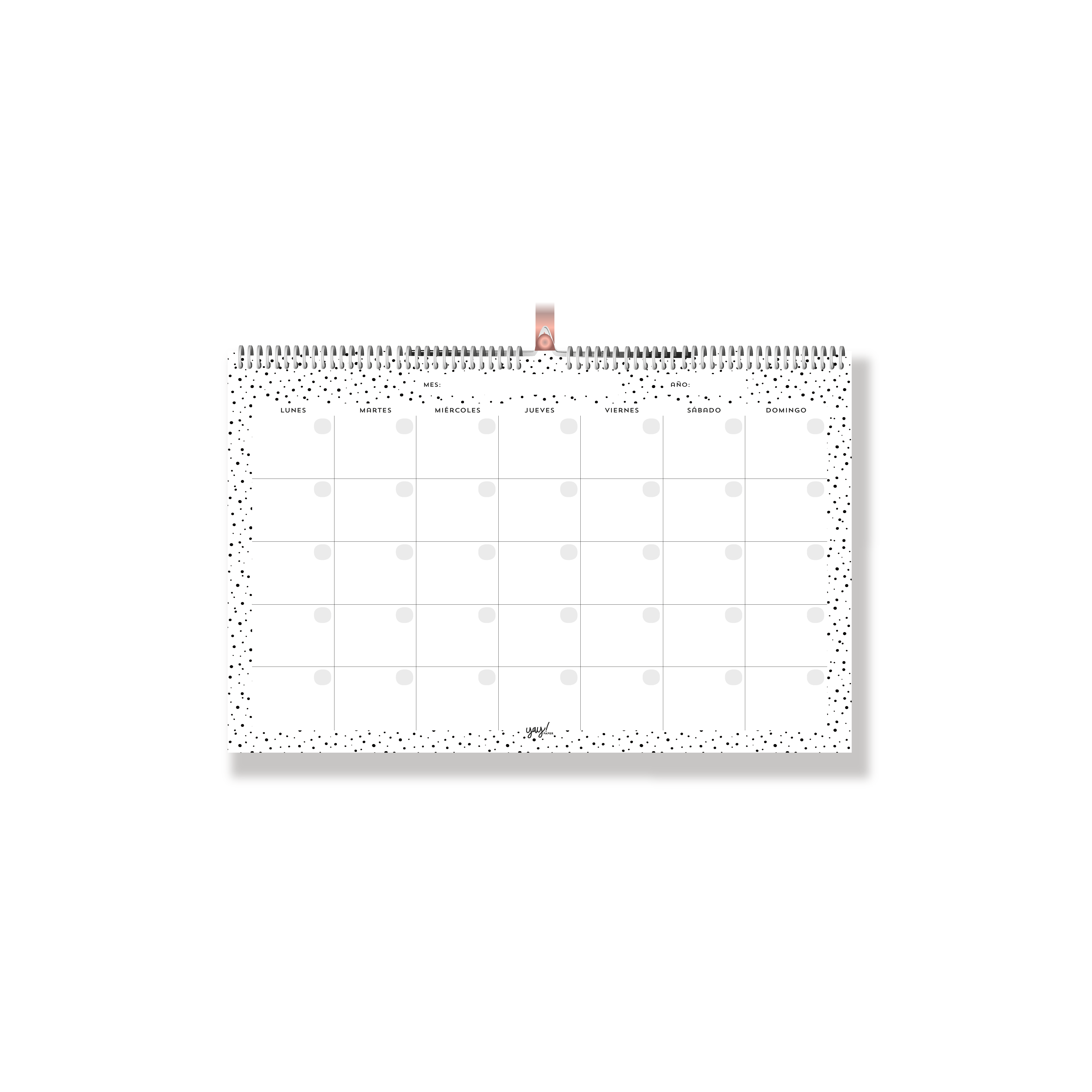 Calendario 35x50cm Puntos
