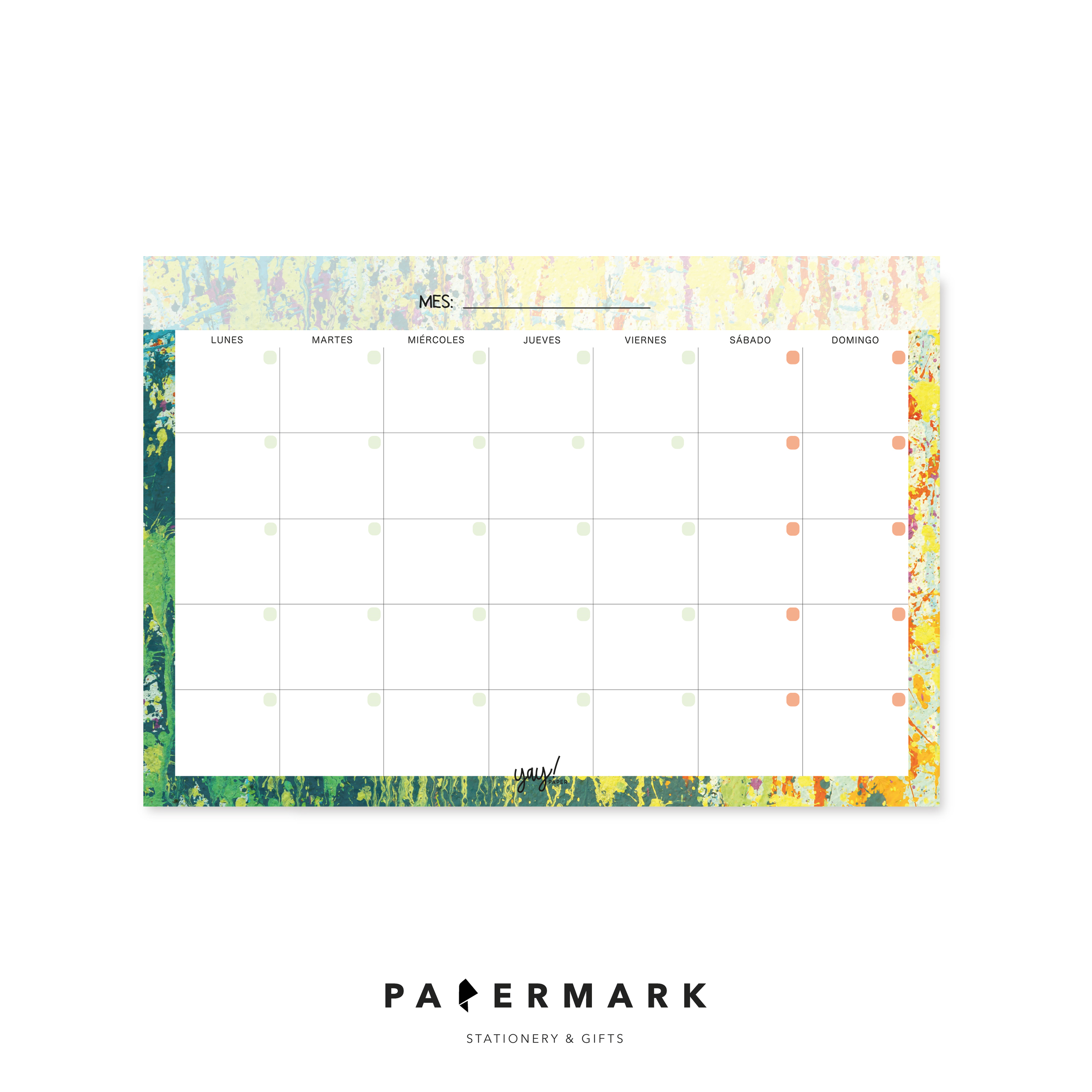 Calendario 20x30cm Imán Pintura