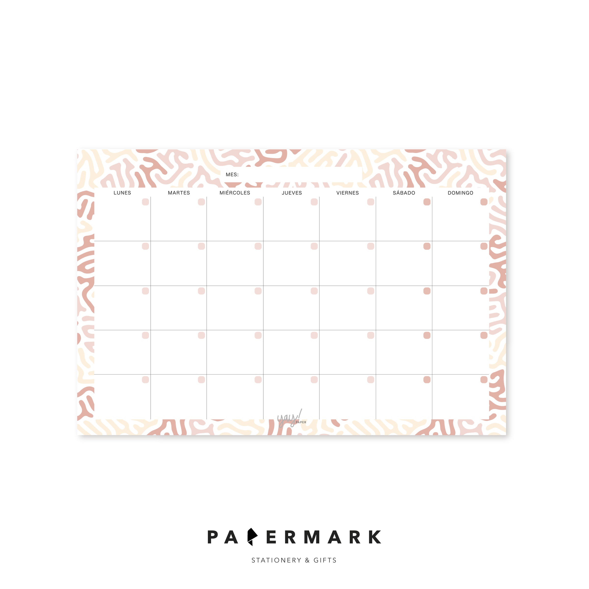 Calendario 20x30cm Imán Figuras rosado
