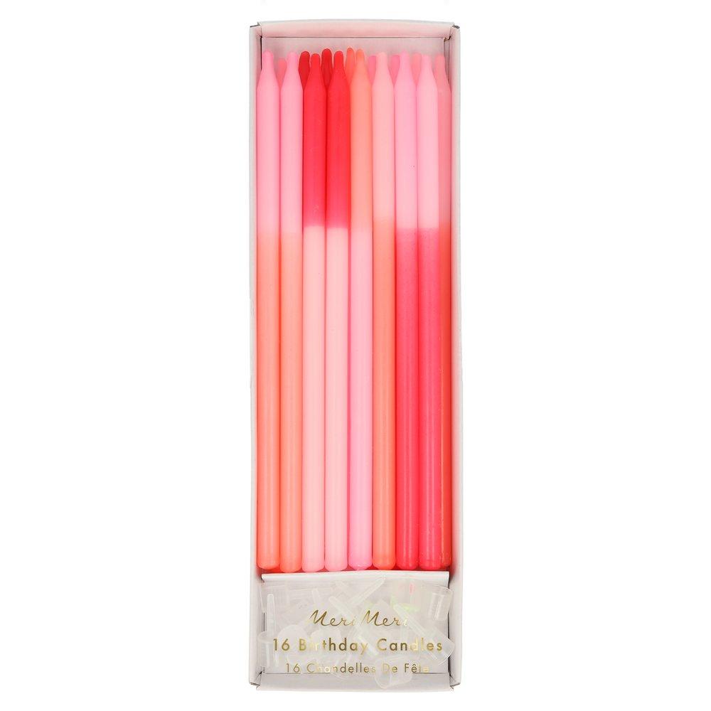 Velas Color Block - Rosado