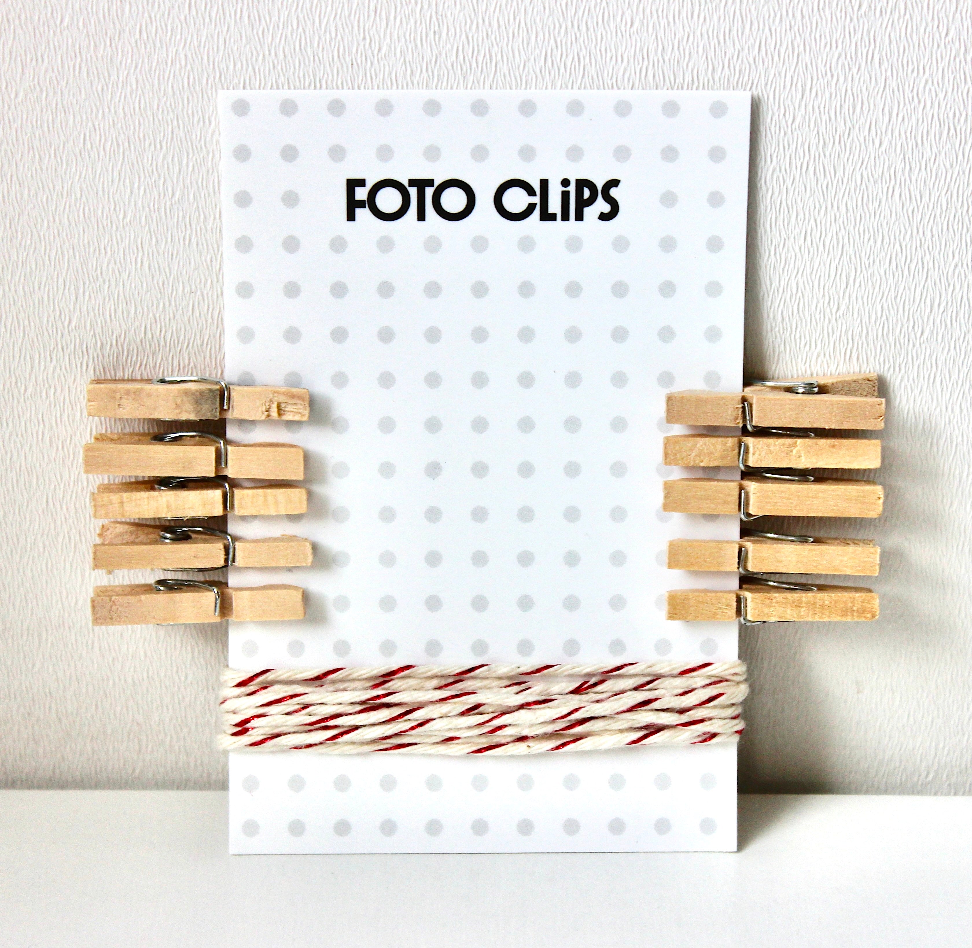 Clips porta foto