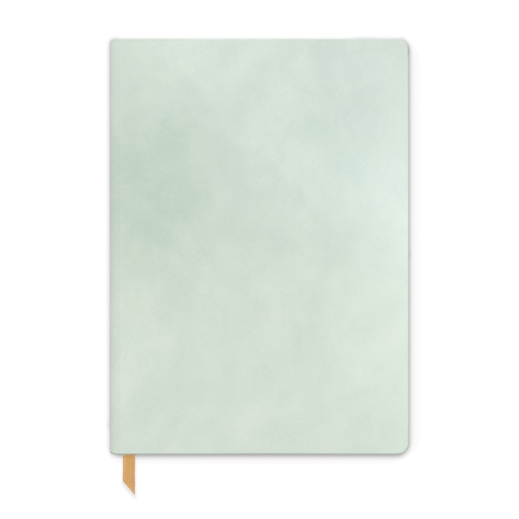 Planner sin fecha - Mint - Vegan Suede Flex Cover