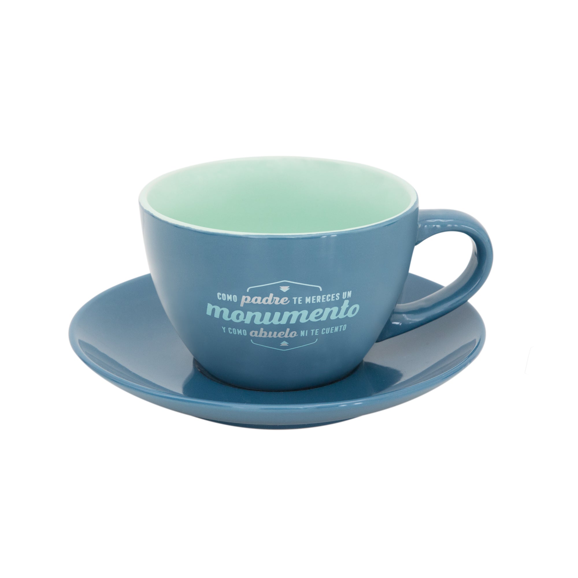 Taza y plato - Como padre te mereces un monumento