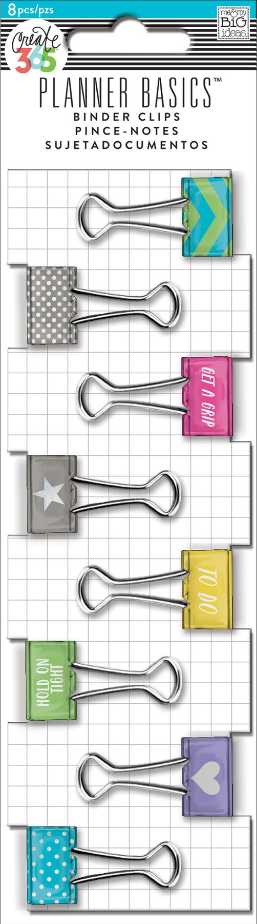 Neon Binder Clips Planner Basics