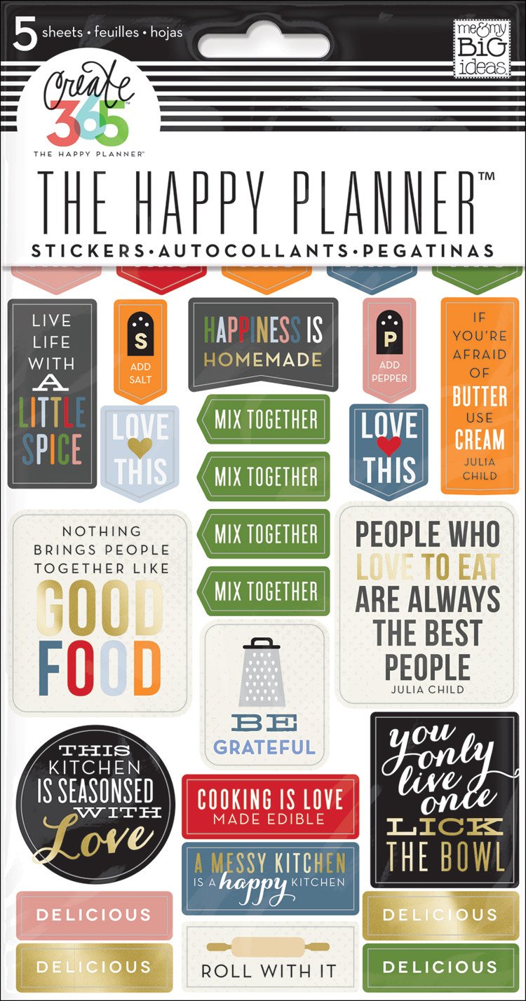 Recipe Organizer Stickers