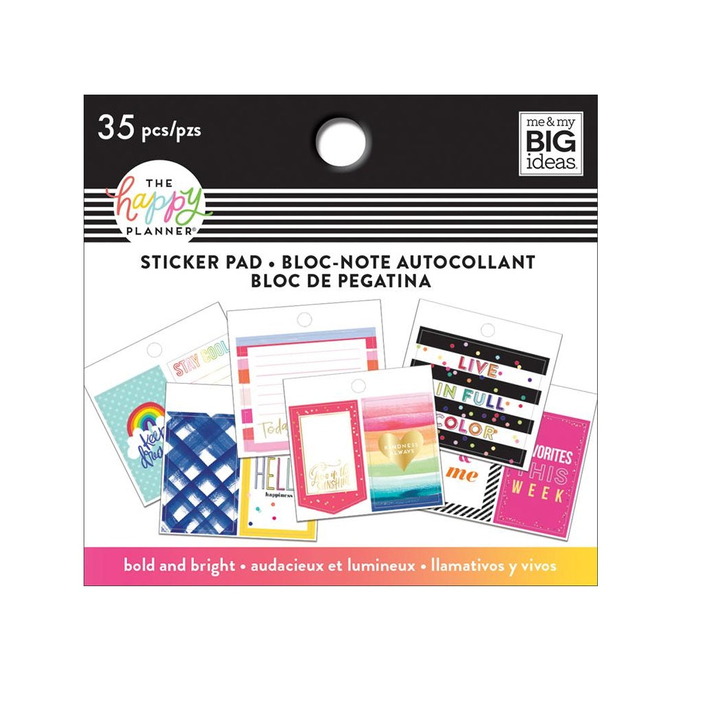 Mini sticker pad BOLD AND BRIGHT