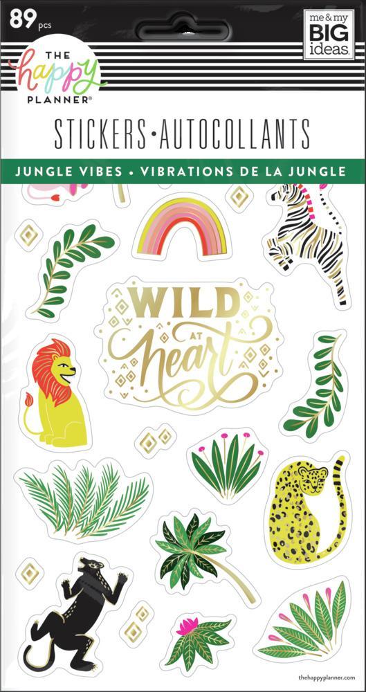 Pack de Stickers Jungle Vibes 5 hojas