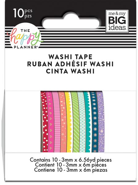 ROYGBIV(Rainbow) Skinny Washi Tape
