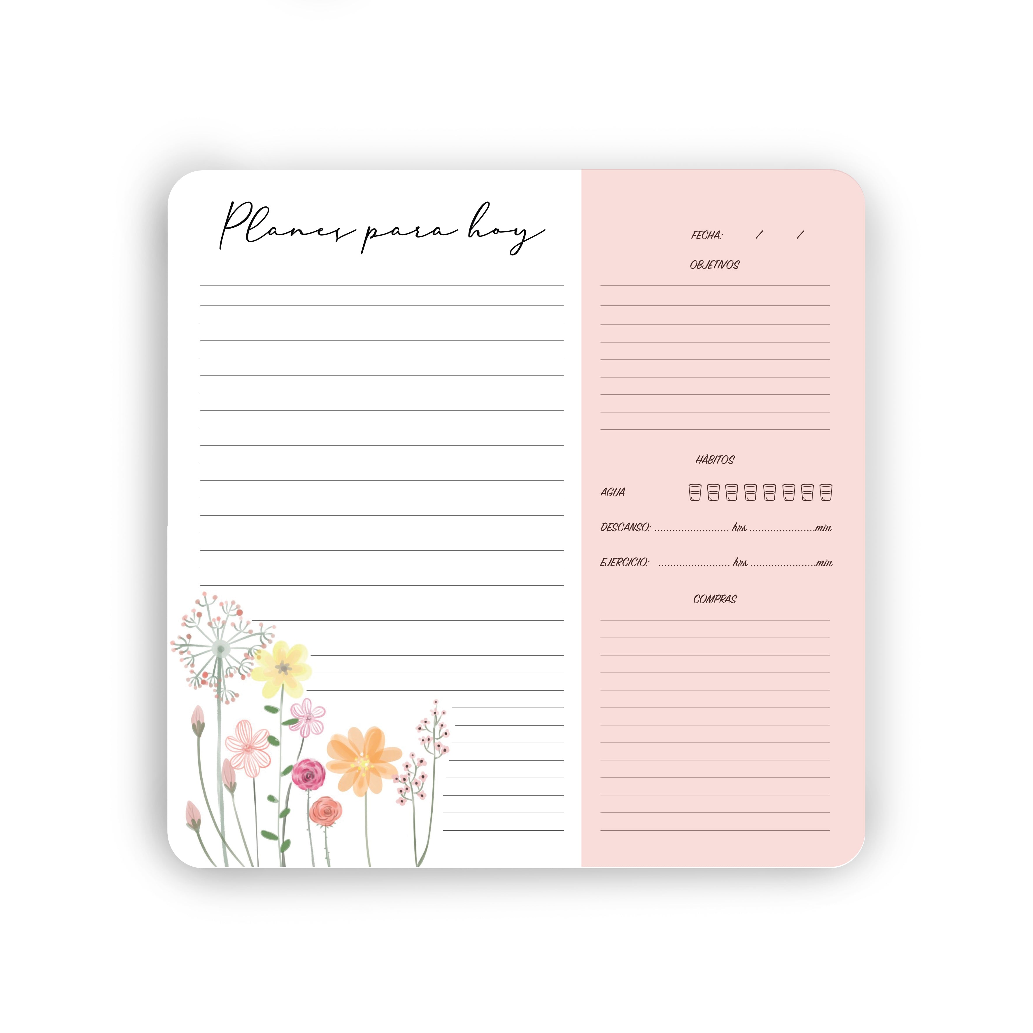 Mouse Pad Flores de papel