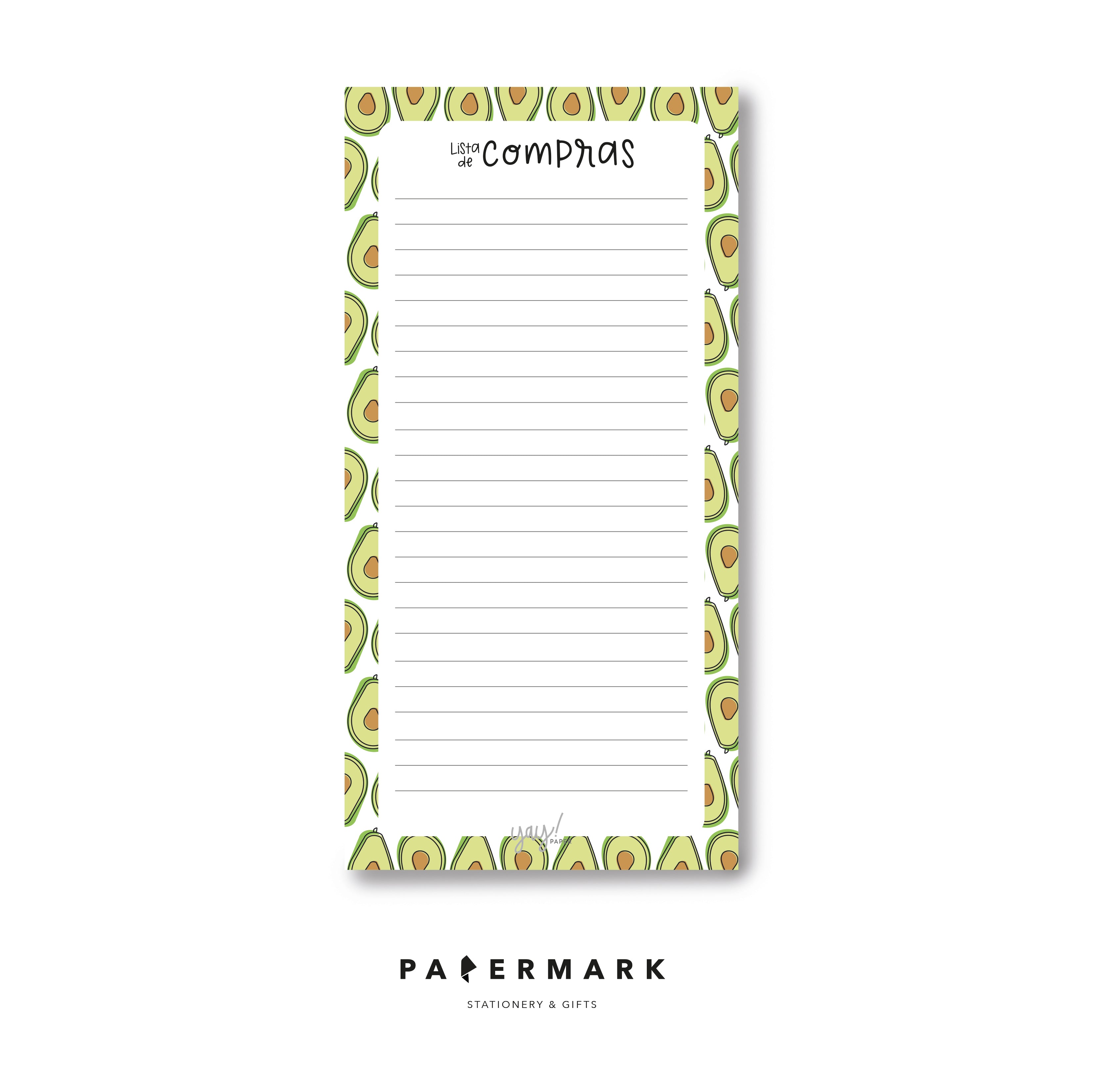 Block de Notas Compras Paltas