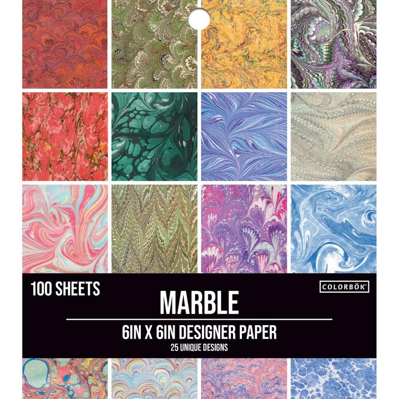 Paper Pad 6 x 6 pulgadas Mármol - 100 hojas