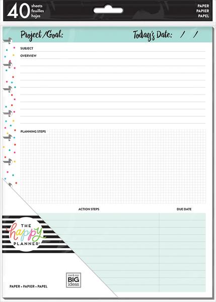 Hojas Big Happy Planner Fill Project