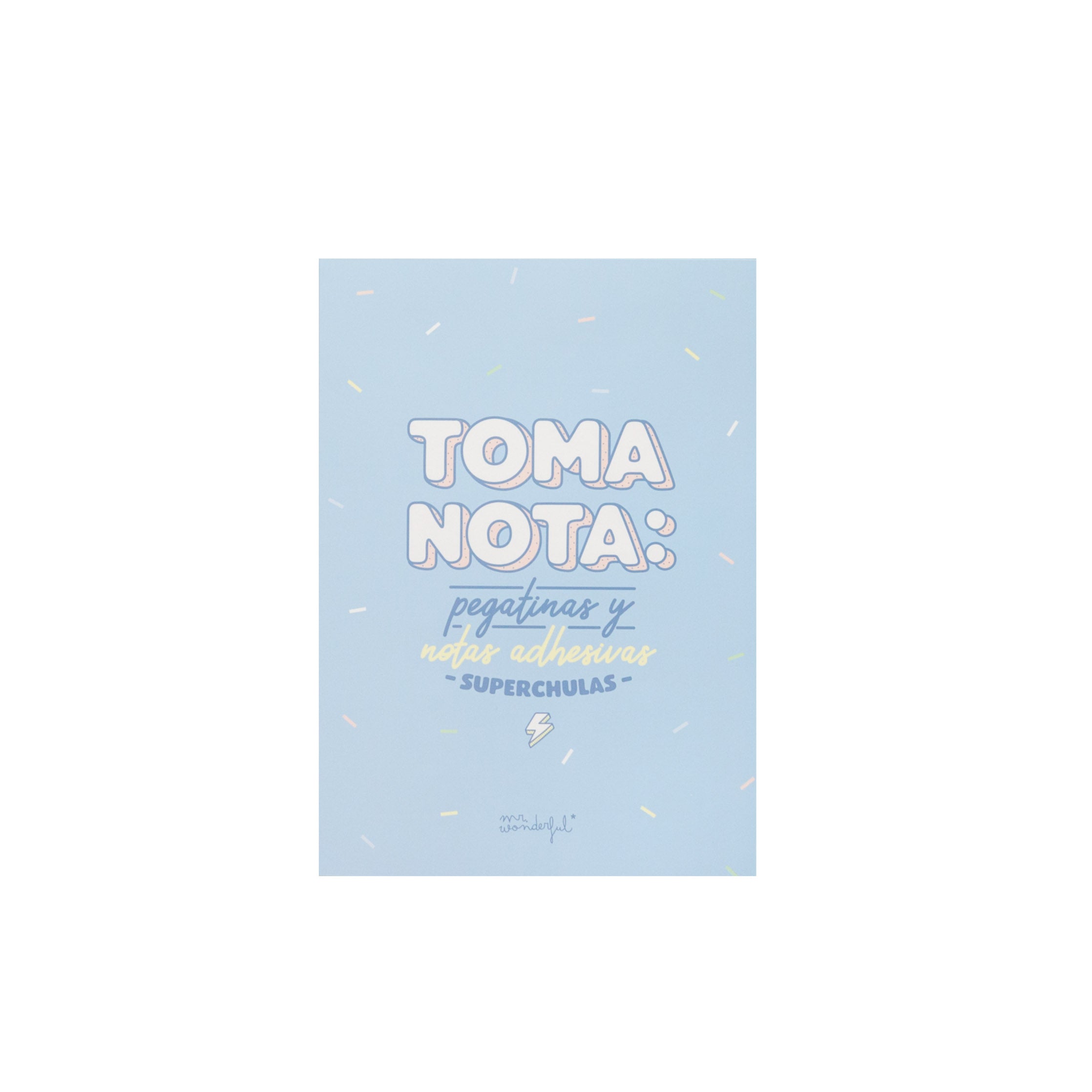 Libreta de pegatinas y notas adhesivas superchulas