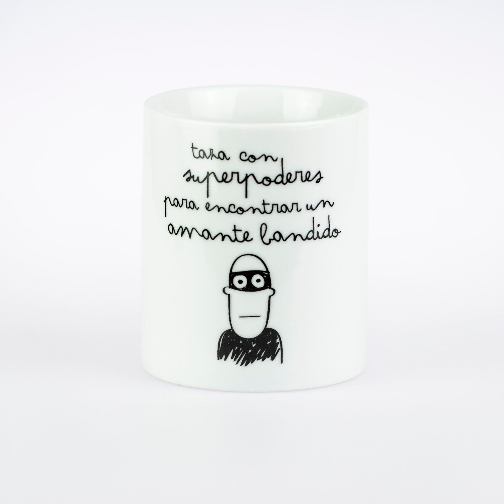 Taza con superpoderes para encontrar un amante bandido