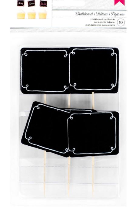 Chalkboard Toothpicks Signs