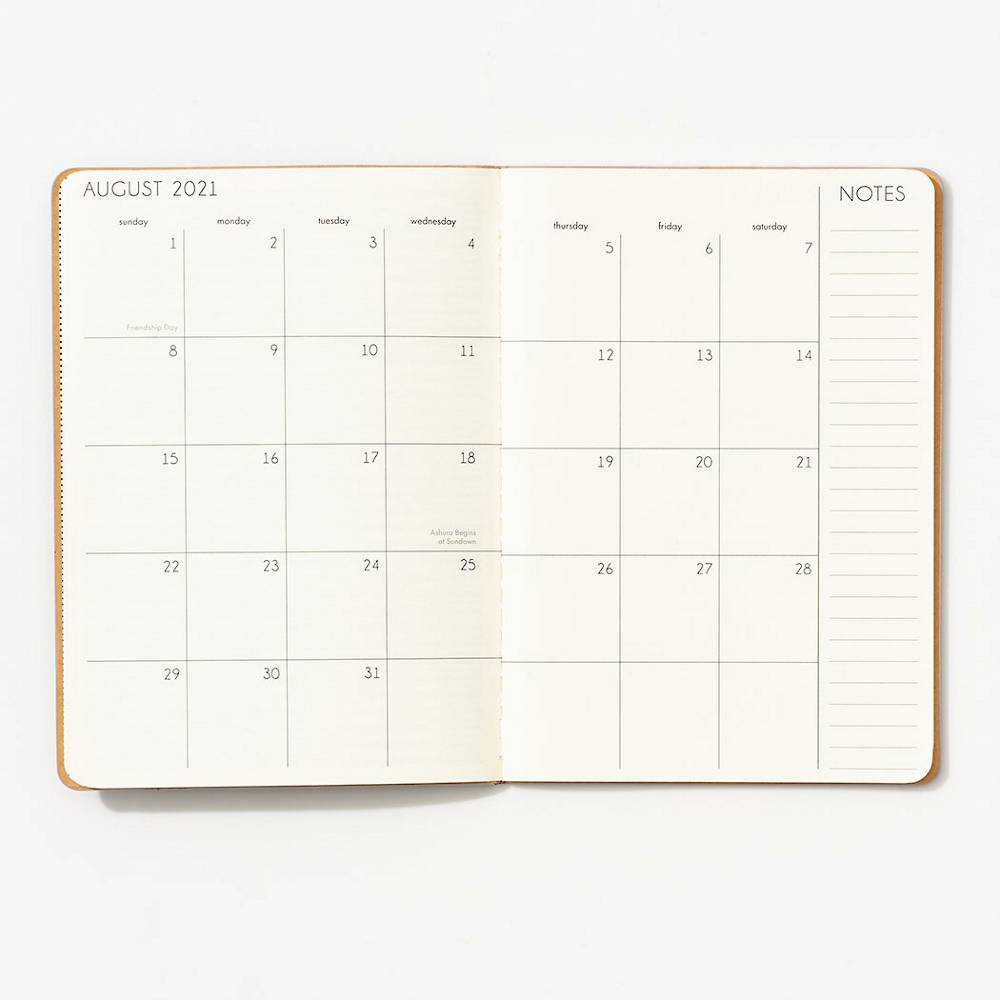 Agenda Mensual 2021-2022 17 meses Chicago Avenue Fog