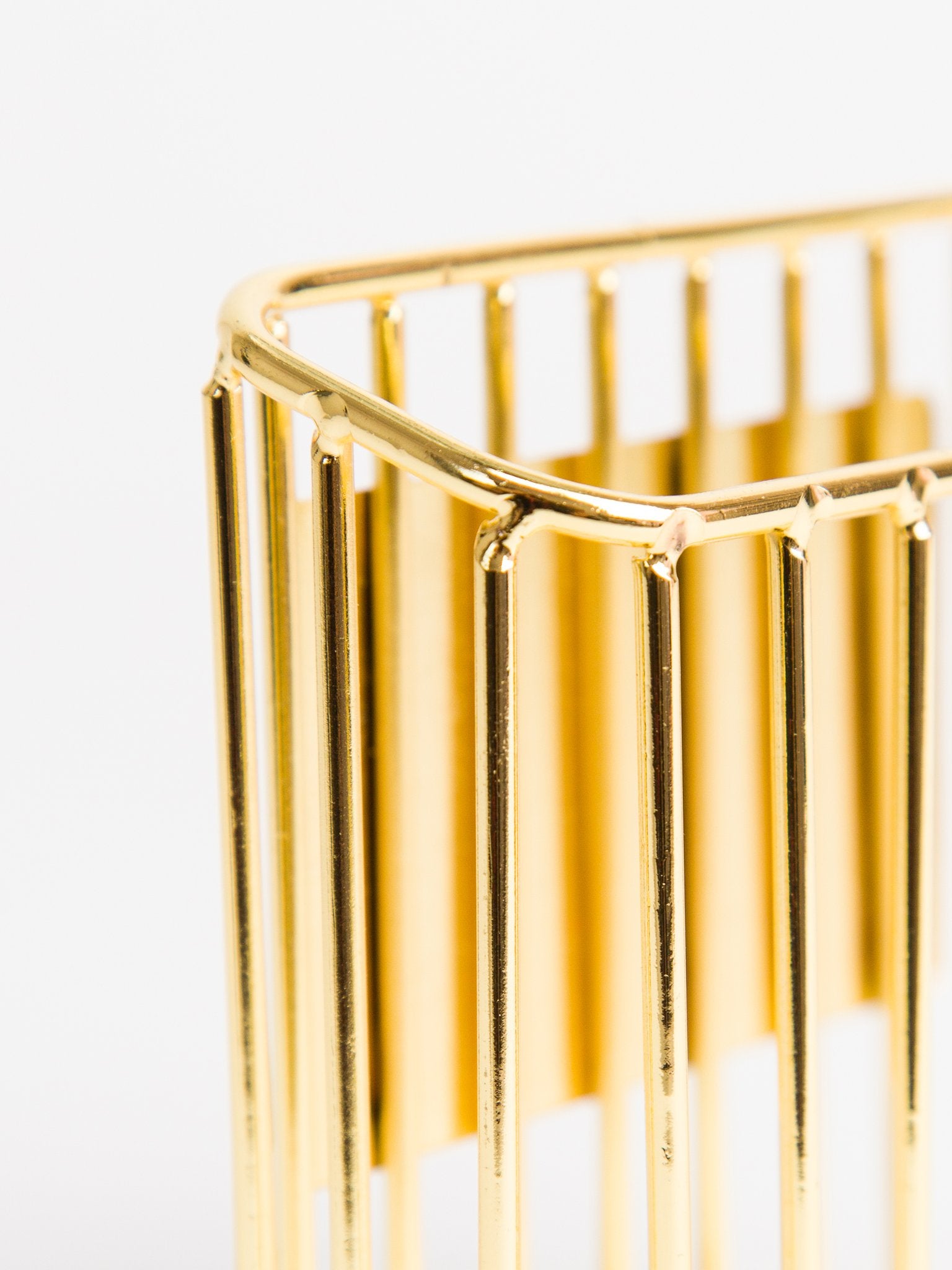 Porta Lápices Utility Cup Wire Metal Gold