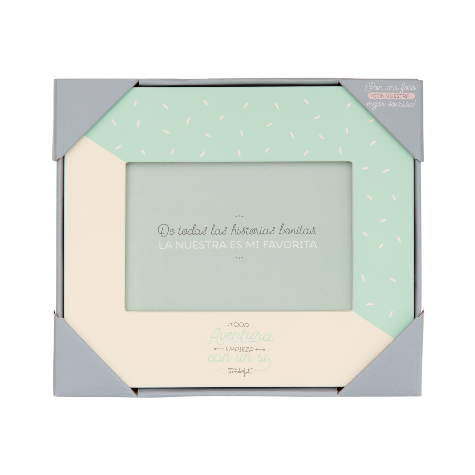 Marco de fotos Toda una aventura empieza con un..