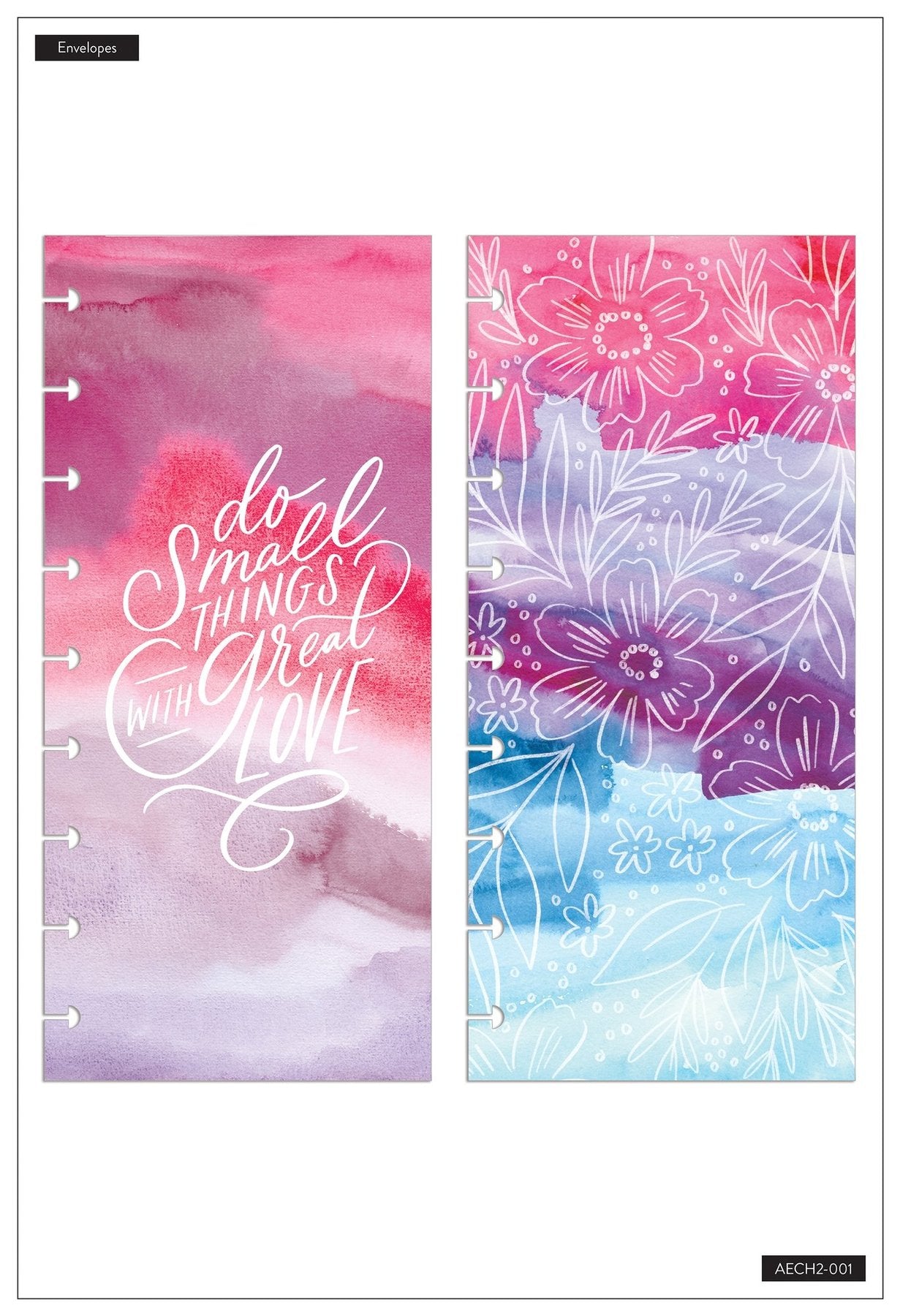 Set de 3 Sobres Plásticos HP Clásica Watercolor