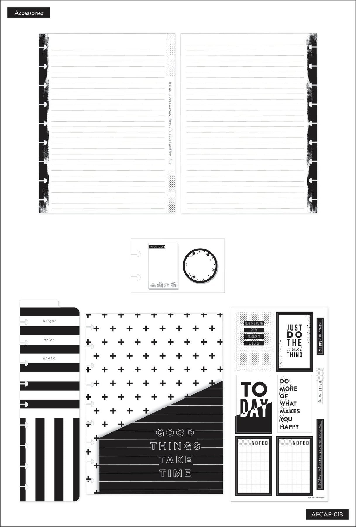 Pack de Accesorios Clásica Black & White