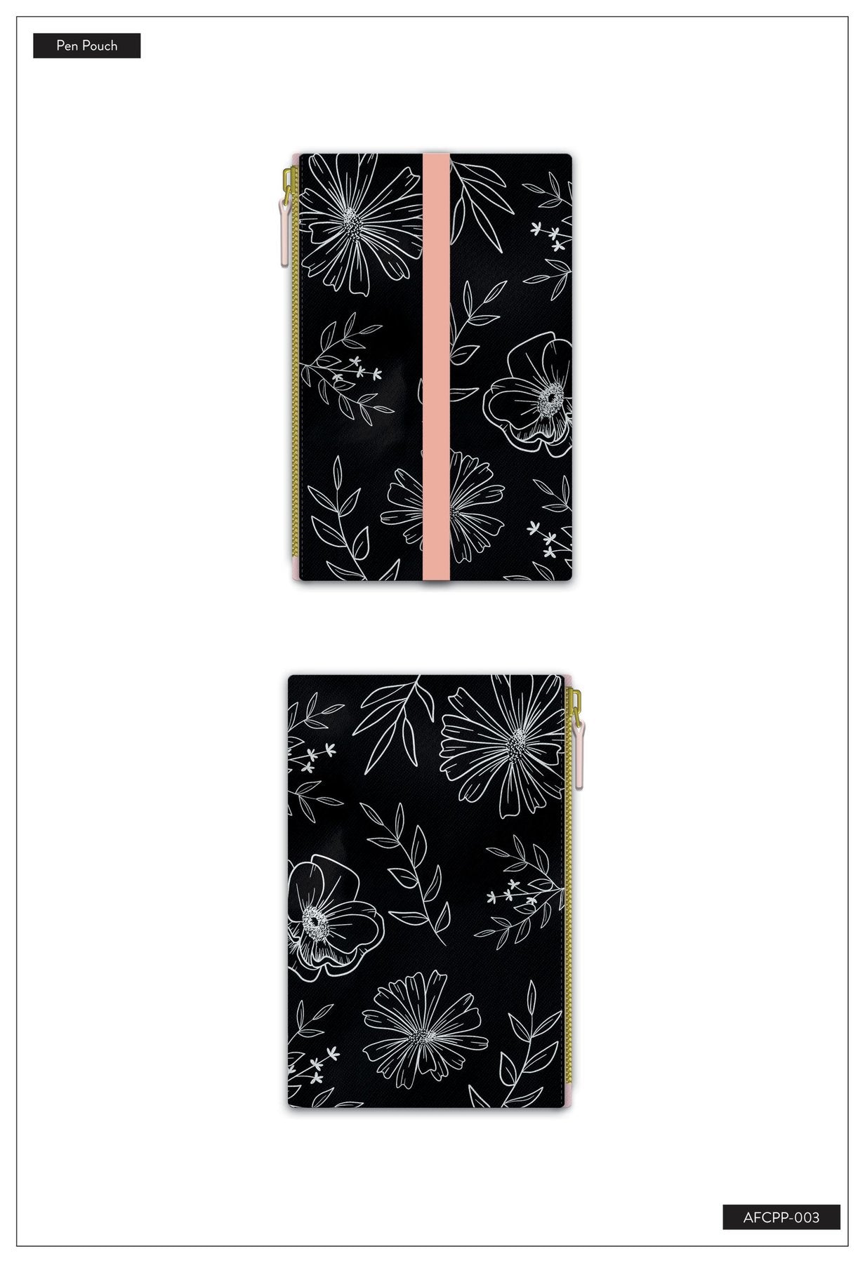 Estuche Clásico con Banda Neutral Florals