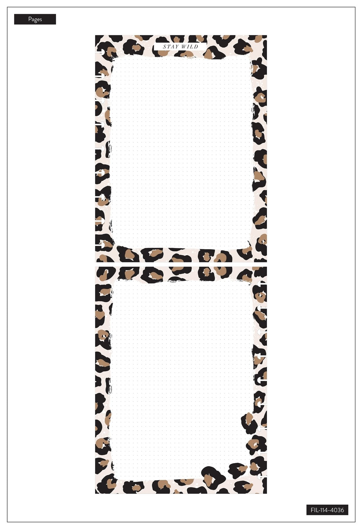 Hojas HP CLS Leopard Fill Paper