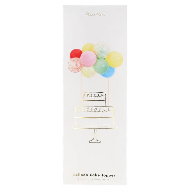 Topper para torta kit de globos - arcoiris