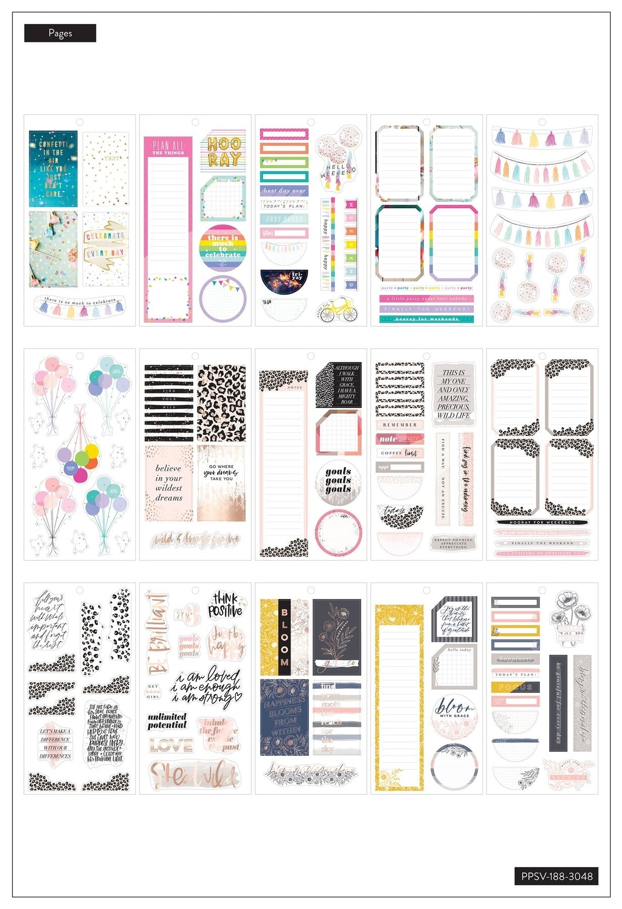 Value Pack Stickers - Colorful Boxes - BIG