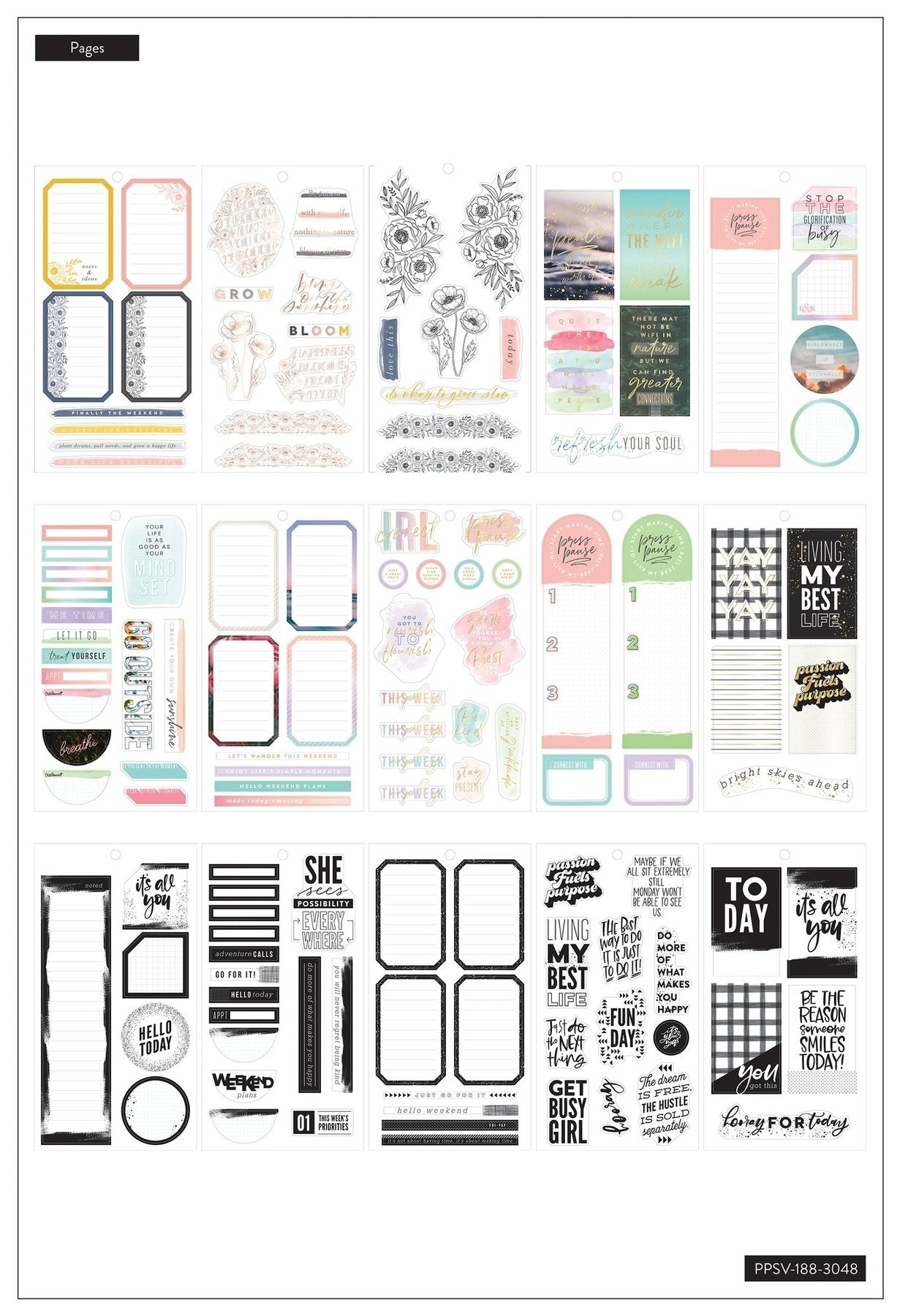 Value Pack Stickers - Colorful Boxes - BIG