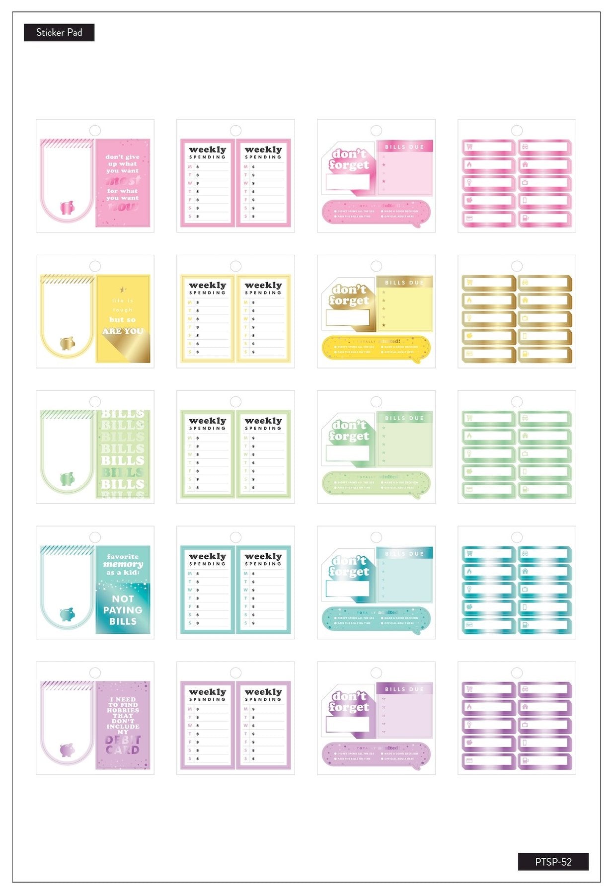 HP Tiny Stickers Pad Budget