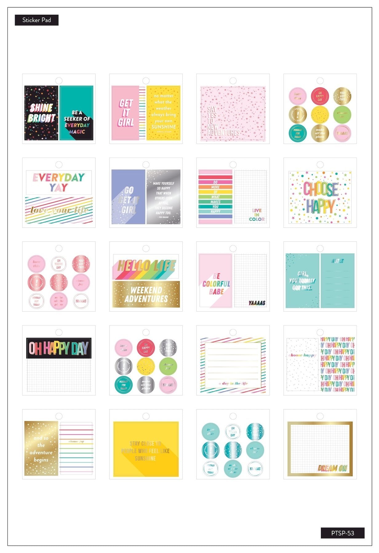 HP Tiny Stickers Pad Everyday