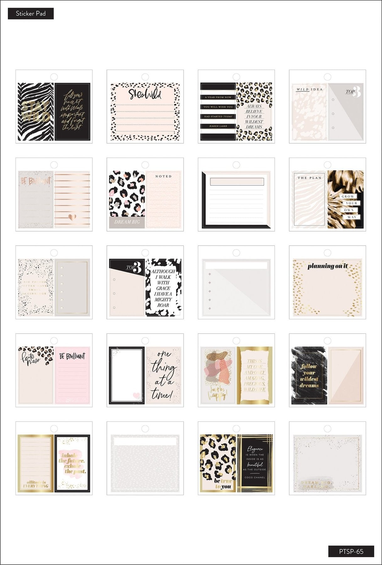 HP Tiny Stickers Pad Wild Styled