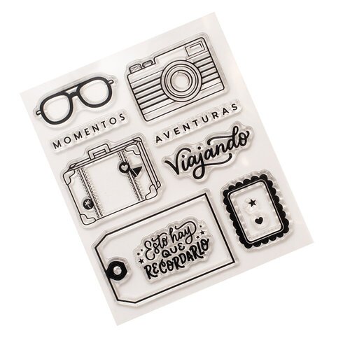 Set de 11 Timbres Acrílicos Buenos Días