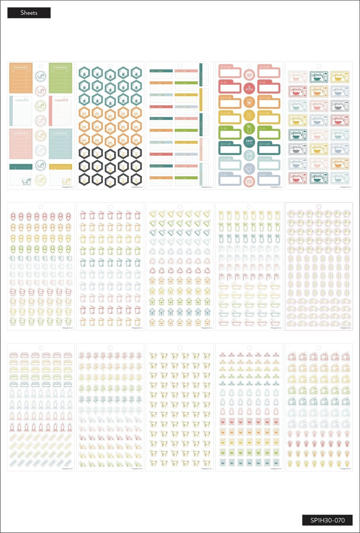 Pack de Stickers Daily Chores