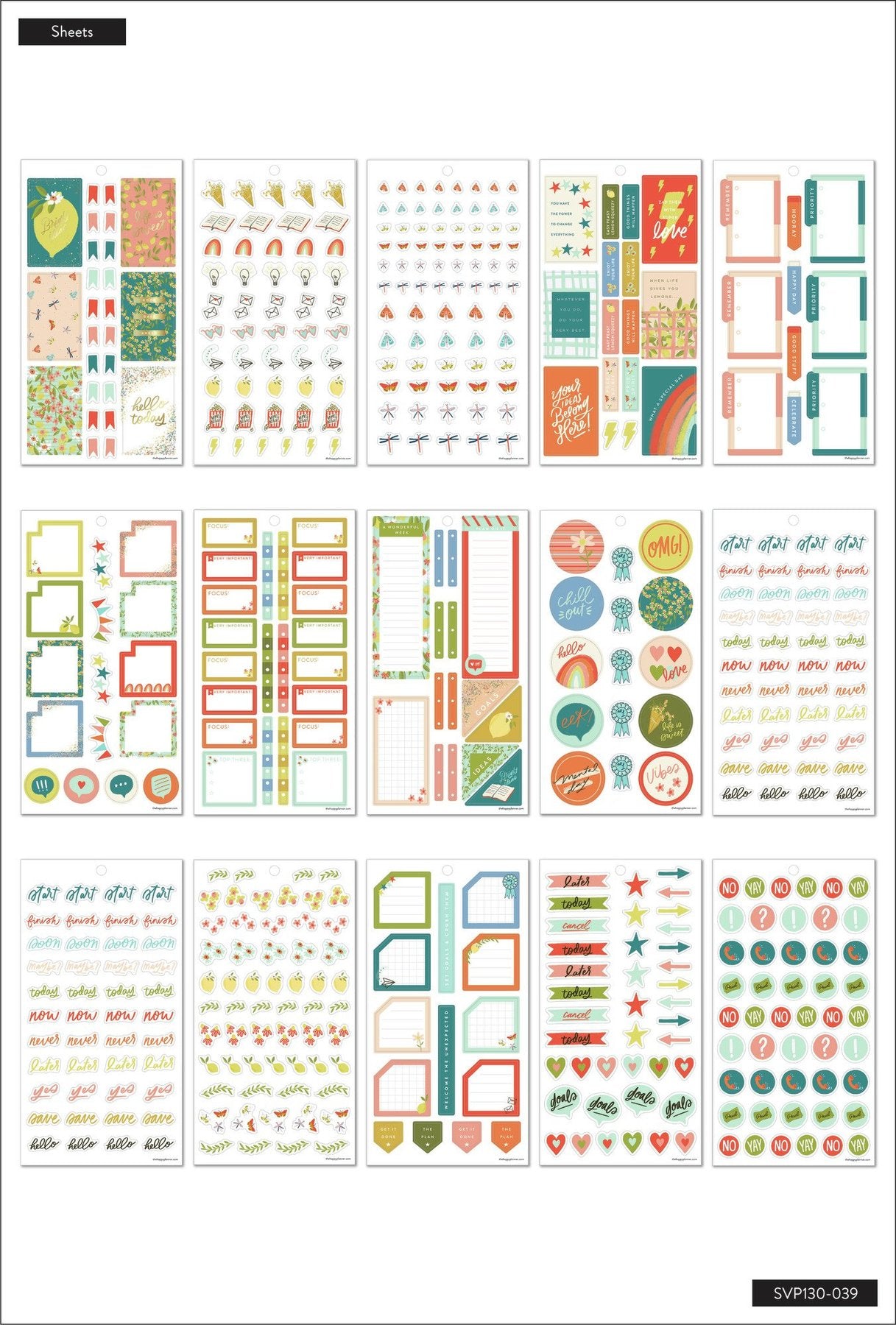 Set Stickers Happy Planner - Life is Sweet