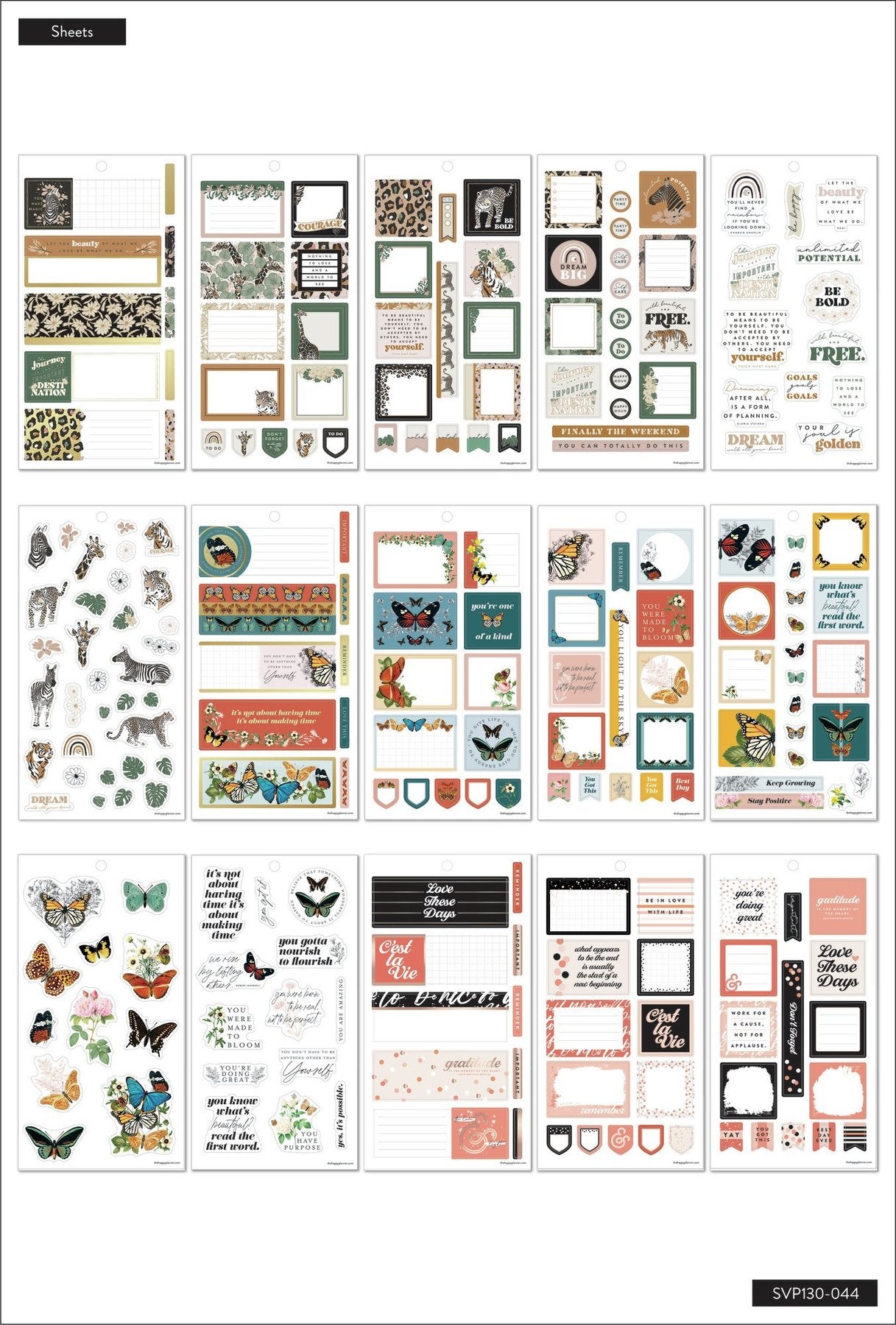 Set Stickers Happy Planner - Color Story