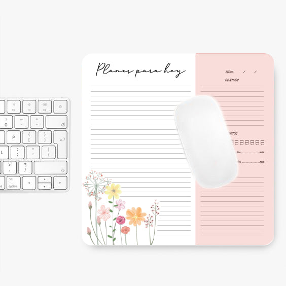 Mouse Pad Flores de papel