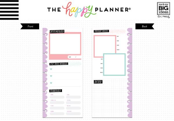 Hojas Classic Happy Planner Half Sheet Currently